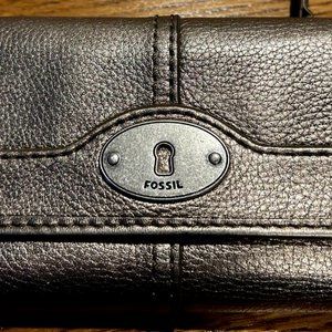 Bronze Fossil Wallet< EUC